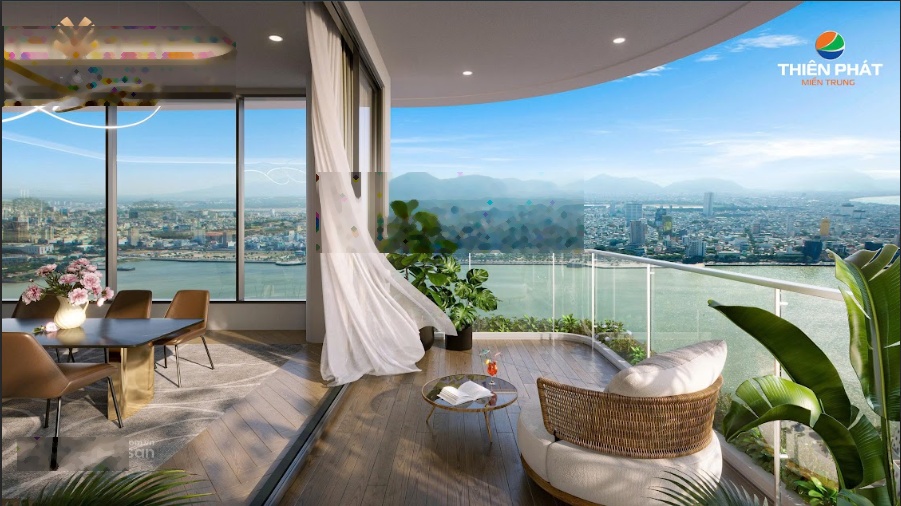 Penthouse Enthouse The Legend Đà Nẵng tầng cao nhất view Sông Hàn, Cầu Rồng