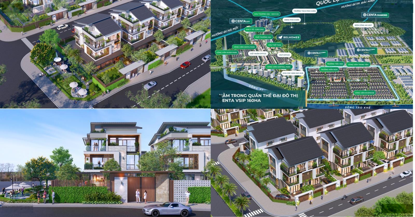 Chủ Đầu Tư Centa Vsip Bắc Ninh- Mở Bán Biệt Thự 225m