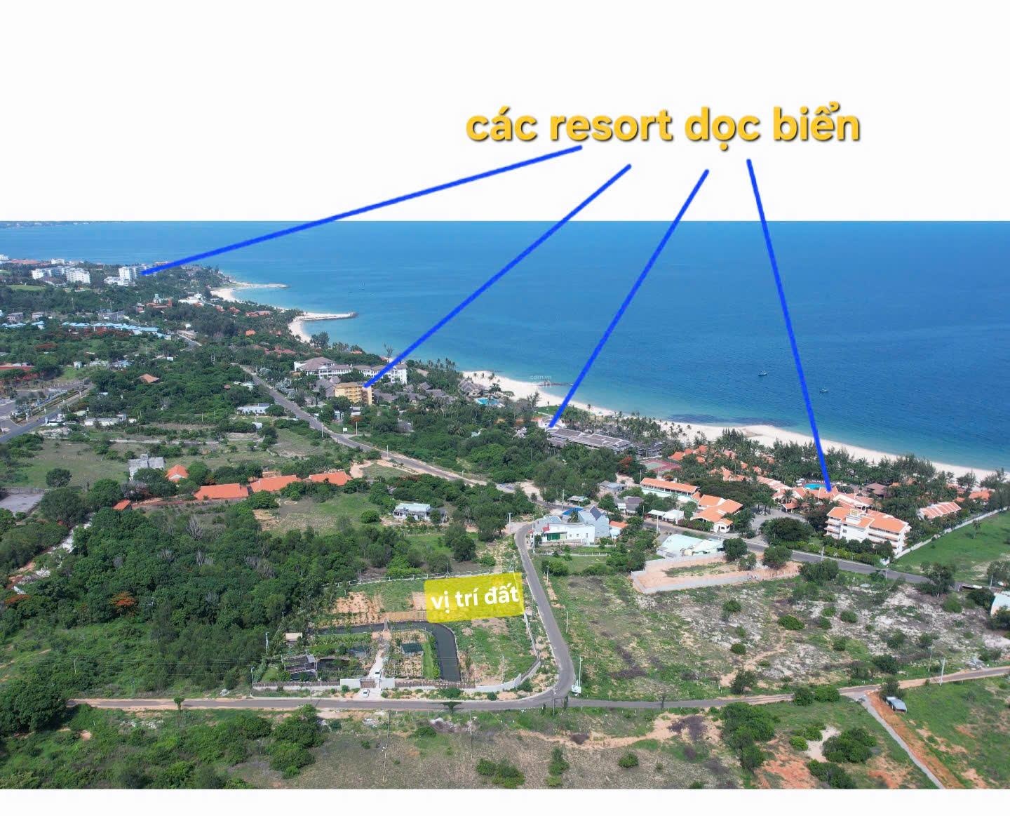 Bán đất TMDV lõi du lịch Phan Thiết bao quanh có các resort, khu d.cư, phù hợp làm homestay cực đẹp