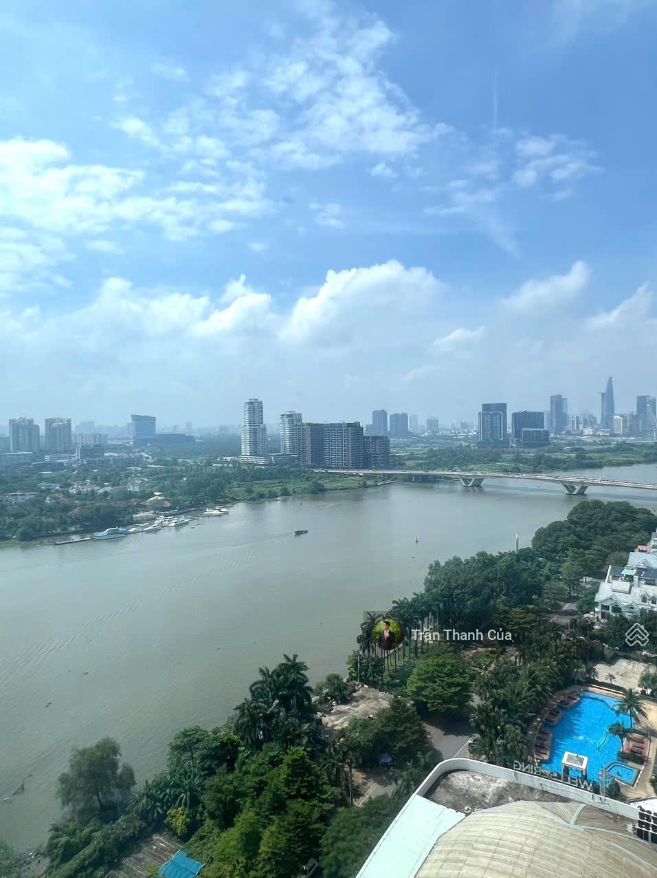 Cho thuê căn hộ 2 phòng ngủ Central 1 view thoáng, xem pháo hoa