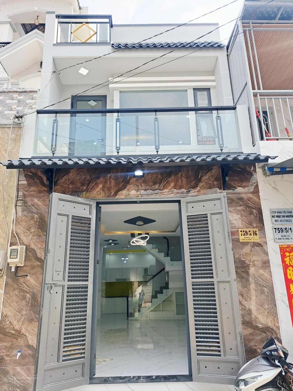 Nhà hẽm 8m hương lộ 2, đúc 2 tầng chỉ 5,35 tỷ