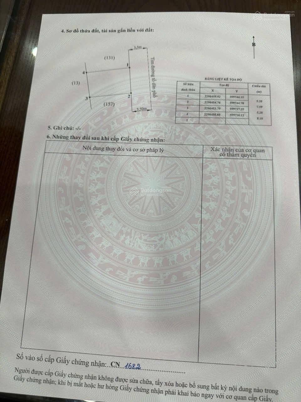 Đất đẹp giá rẻ tổ 8 hoà nghĩa dương kinh hải phòng đường 7m chỉ 1ty 160tr