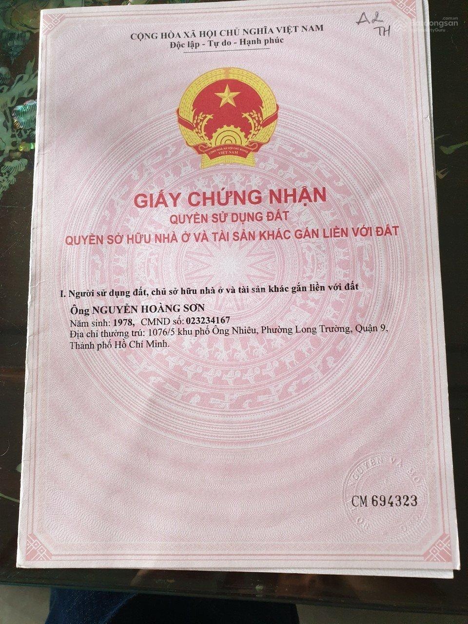 Mặt tiền đường số 1, phường Long Trường, quận 9, giá cực tốt LH xem đất trực tiếp 0964110718