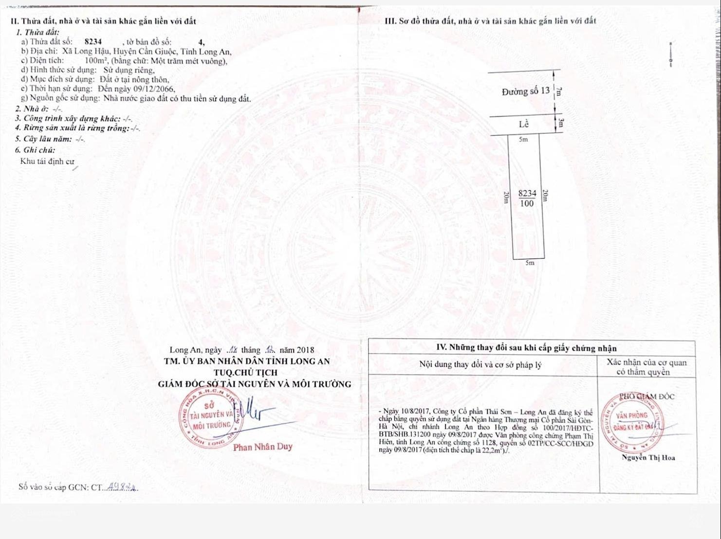 Đất nền T&T Thái Sơn Long Hậu. Gần đường 40m Long Hậu 6 làn xe. Cụm 6 - 7 dự án liền kề KCN