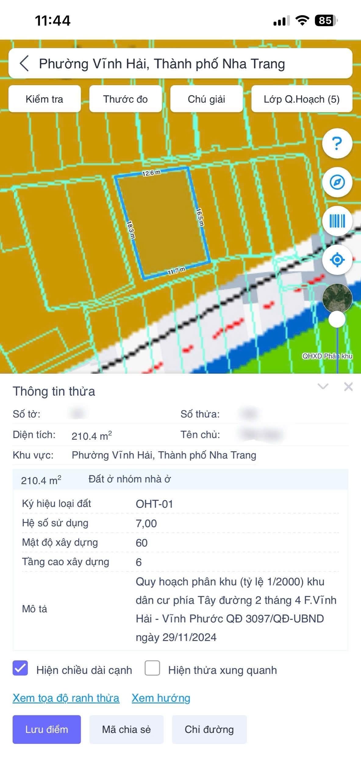 Mở bán 05 lô đất giá rẻ Vĩnh Hải Nha Trang
