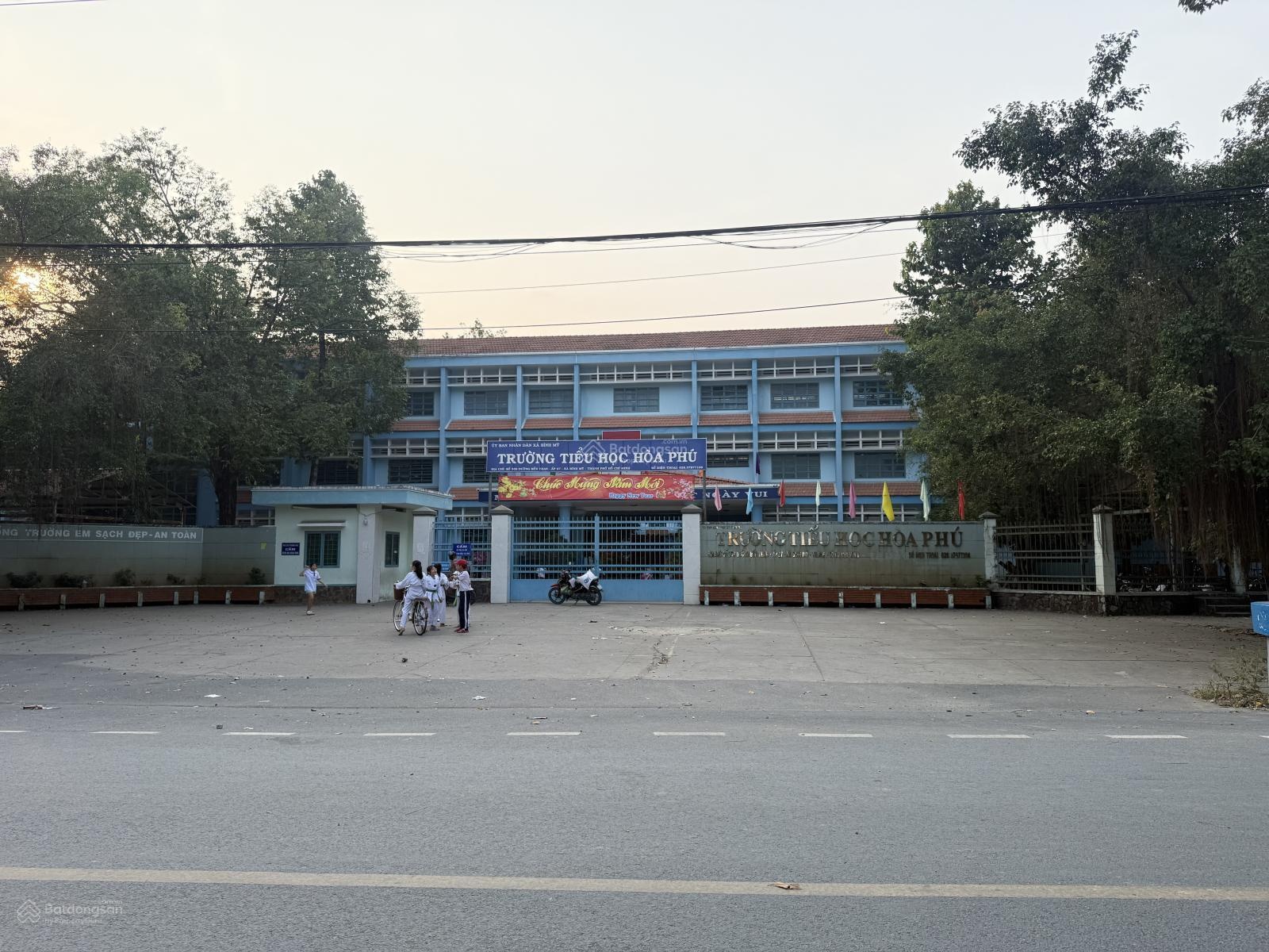 Bán đất thổ cư đối diện trường học mặt tiền đường 40m Hòa Phú, Củ Chi, TP. HCM