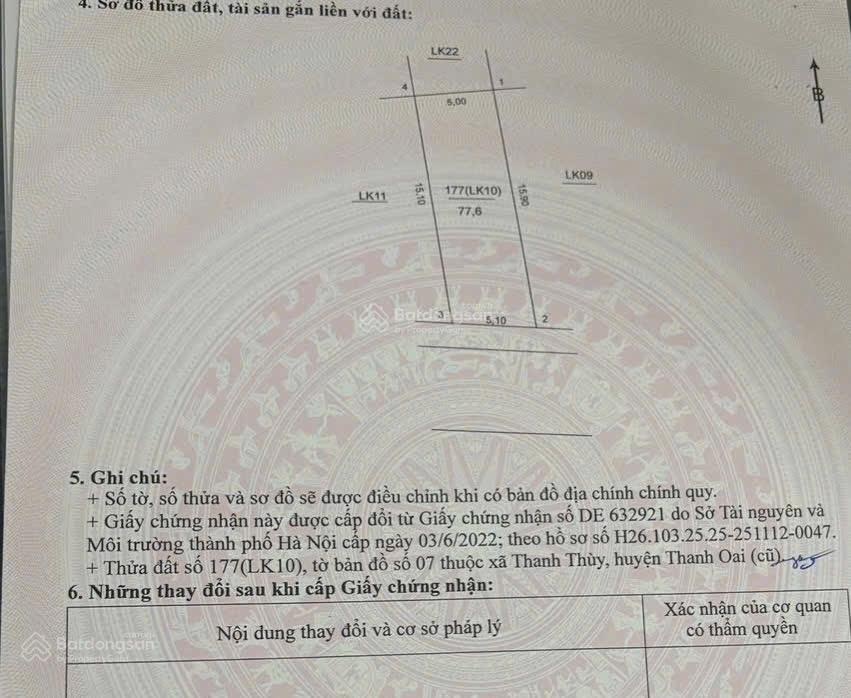 77.6m2, đất siêu phẩm vip ĐG Dư Dụ, Thanh Thuỳ, Tam Hưng, Thanh Oai. Rẻ nhất khu vực ĐG Dư Dụ