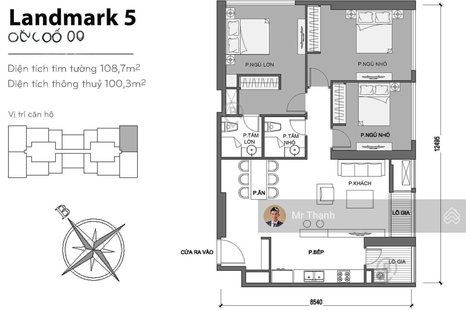Bán 3PN Landmark DT 108m2, Full nội thất view sông và LM81, sổ hồng sẳn giá 15,9 tỷ thương lượng