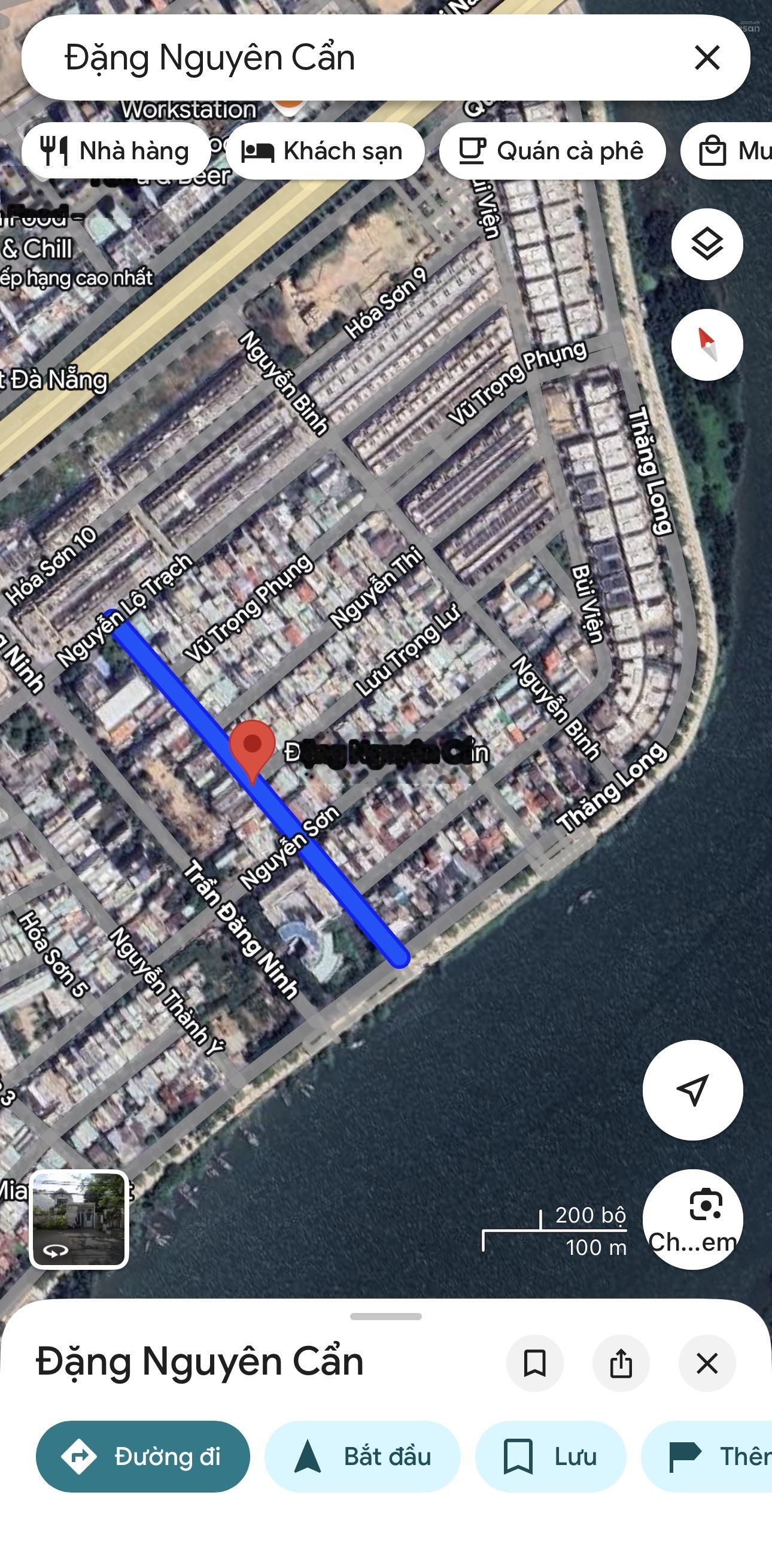 Nhà 3 tầng đường Đặng Nguyên Cẩn sát sông, Hoà Cường. Diện tích 108m2 - Cực rẻ 8.x tỷ