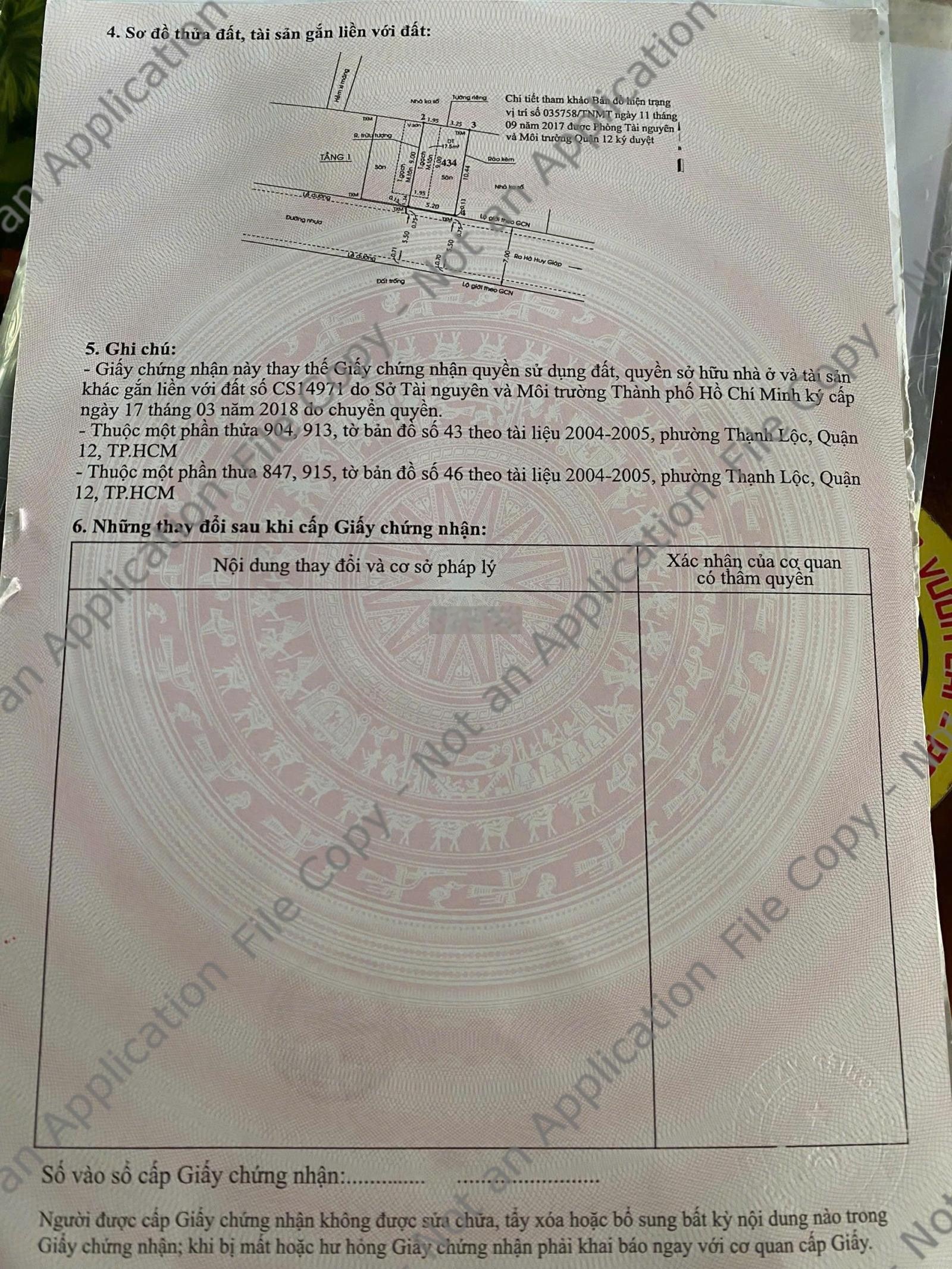 Chính chủ bán lô đất siêu đẹp chiều ngang lớn 5.2m. Ngay nhà hàng Bến Xưa kế vách Gò Vấp