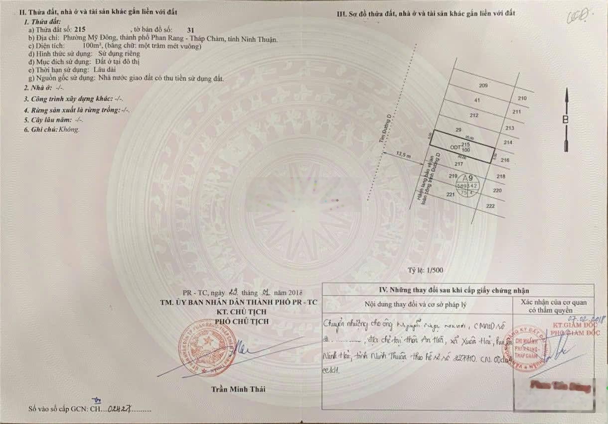 Bán gấp lô đất 100m2 ODT đường Đào Duy Anh, chỉ 1,8 tỷ