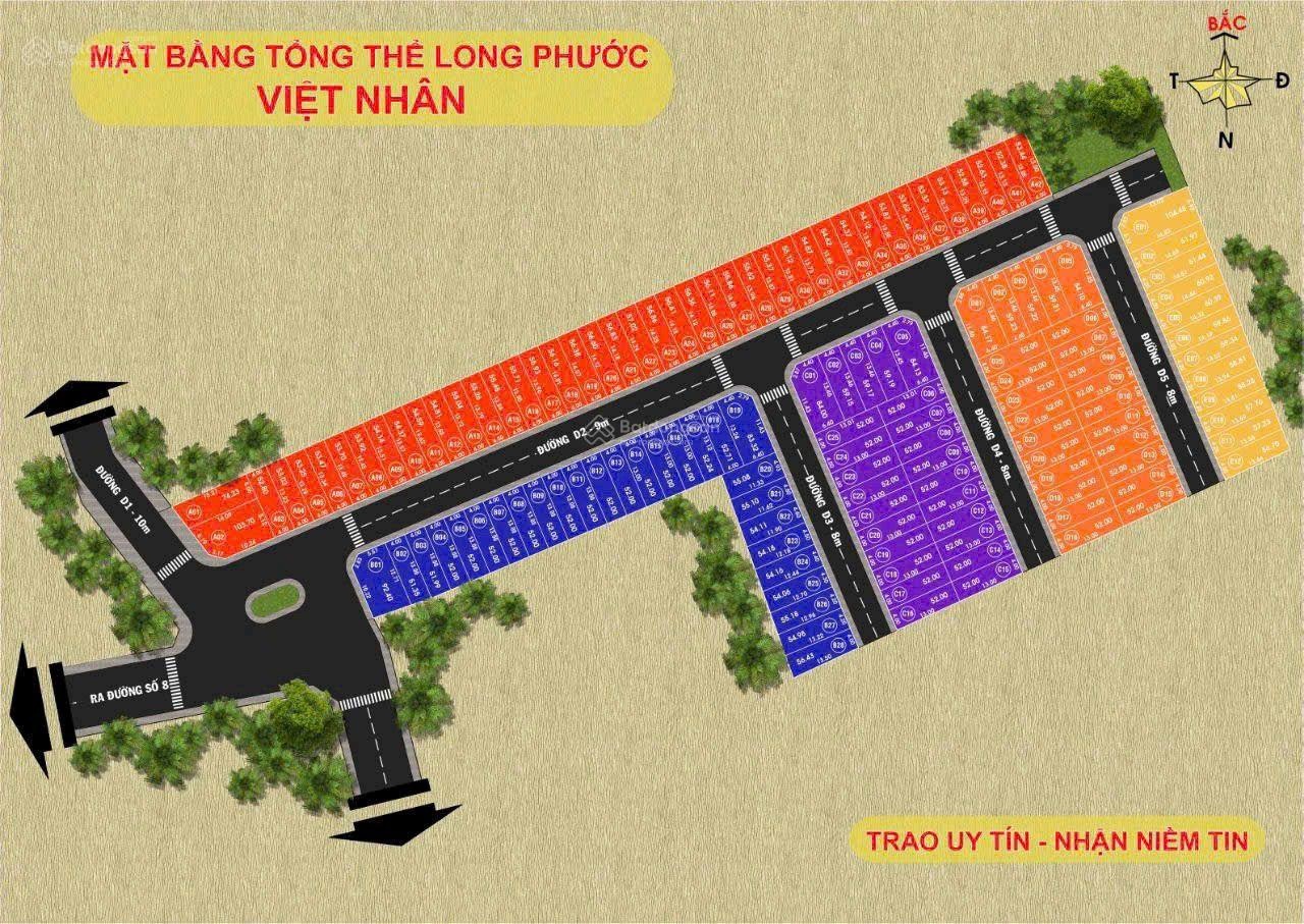 Bán nhanh 74m2(5x15), DA Nguyễn Văn Ngọc, ĐS8, đường nhựa 9m, SHR P Long Phước, TP Thủ Đức, HCM