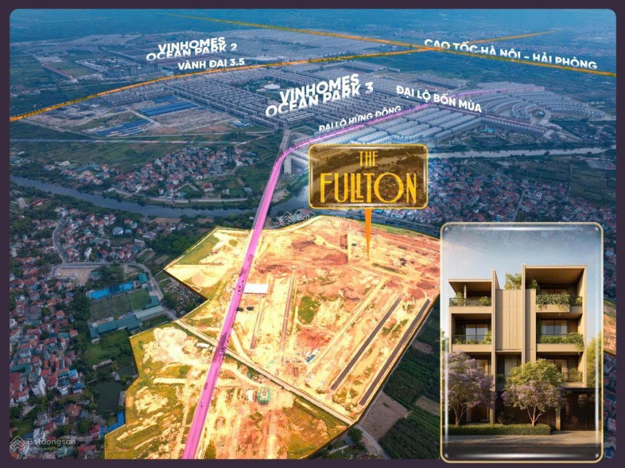 Biệt thự Compound The Fullton - Vinhomes Ocean Park 3, DT lớn từ 90m2, đầy đủ tiện ích