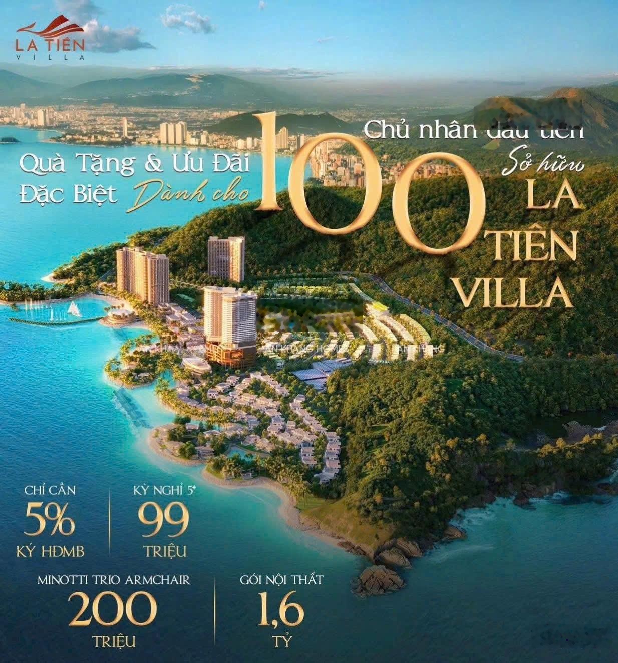 CHÍNH THỨC NHẬN BOOKING LA TIÊN VILLAS, NHA TRANG Biệt thự nghỉ dưỡng siêu sang Giá chỉ từ 12,7