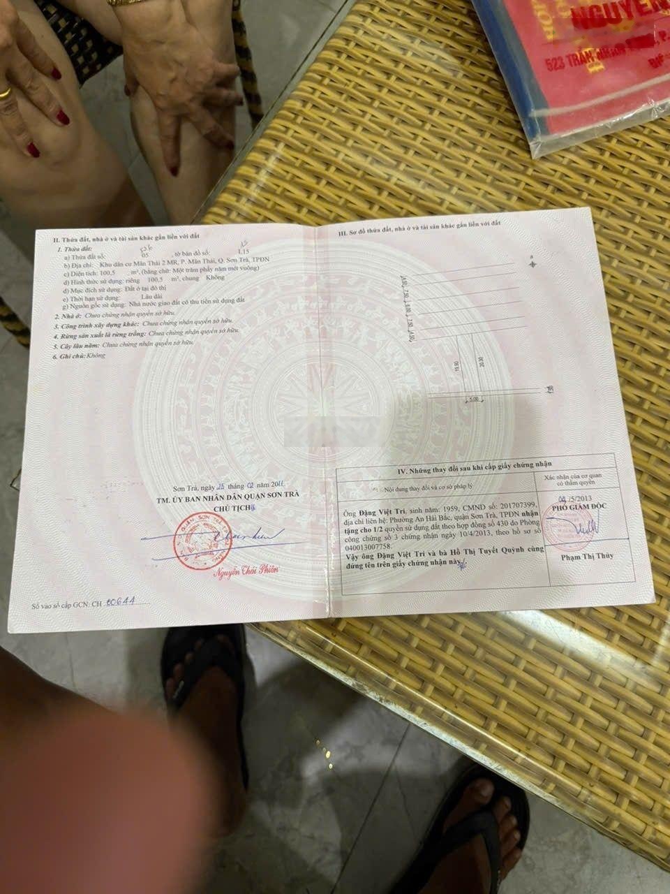 Bán lô đất MT Nguyễn Huy Chương, DT 100m2, ngang 5m, sát biển