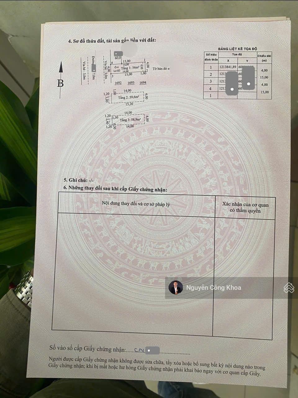 Bán nhà 2 mặt tiền, đúc 3 tấm, hoàn công, 4 phòng ngủ, KDC đẹp P. Bình Chuẩn, Tp. Thuận An