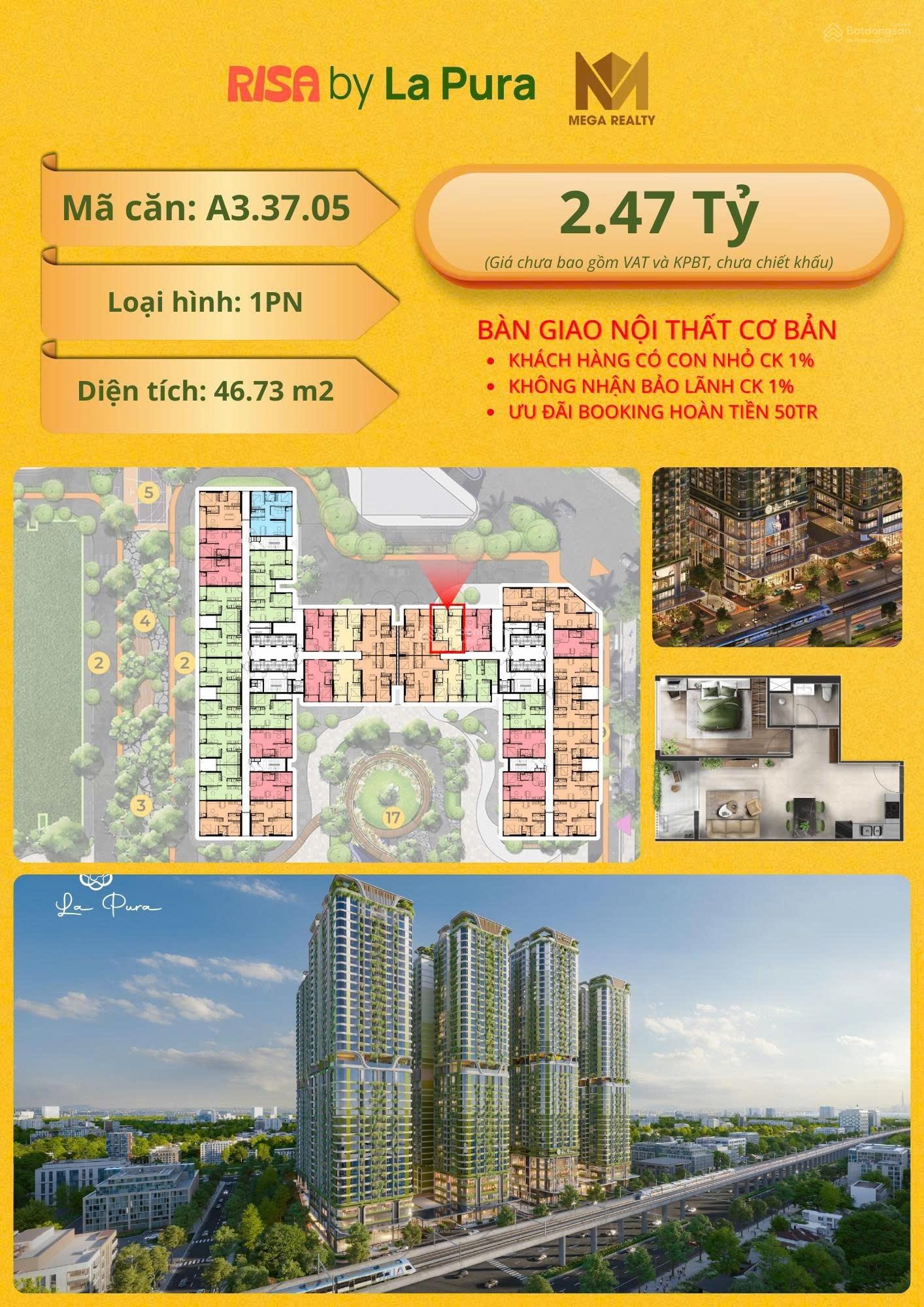La Pura căn hộ resort, ga Metro trước nhà giá từ 2,3 tỷ thanh toán chỉ 10% nhận nhà