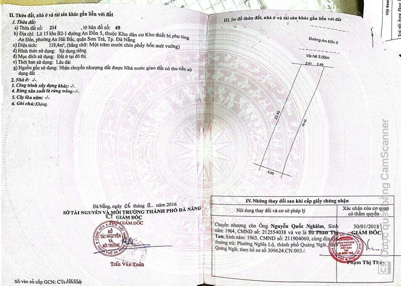 Bán cặp đất An Đồn 5, DT 234m2, ngang 10m đường 5m5 sát Phạm Văn Đồng