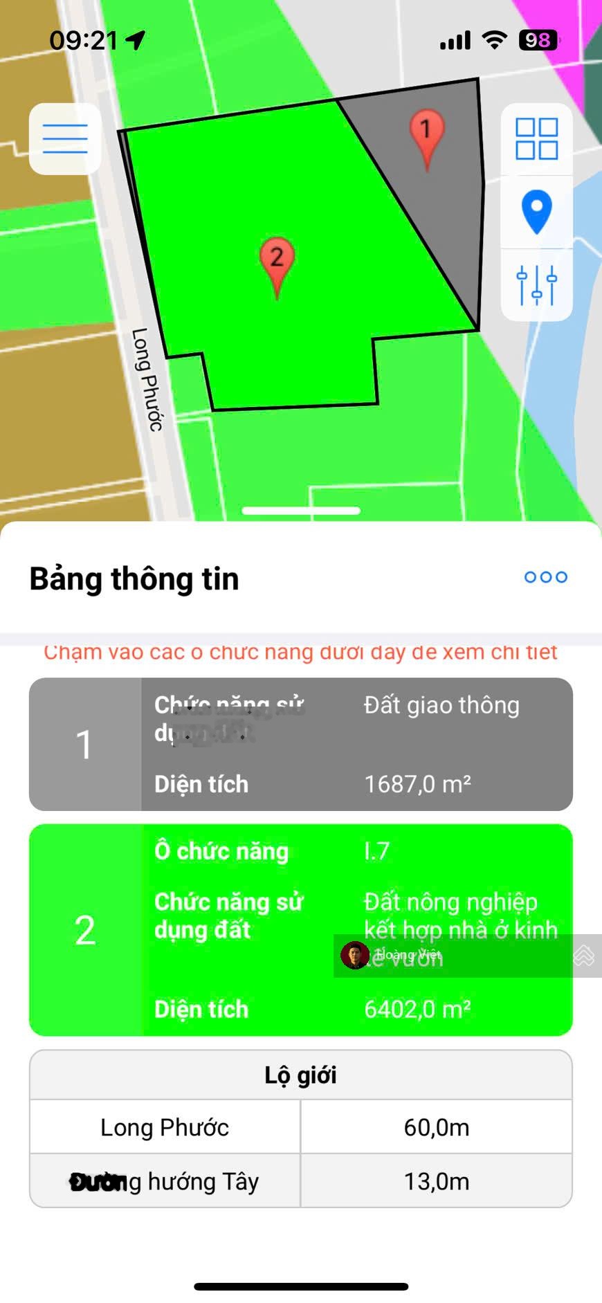 Chủ gửi bán gấp - lô đất mặt tiền Long Phước - TP Thủ Đức (Q9 cũ) 200 tỷ thương lượng
