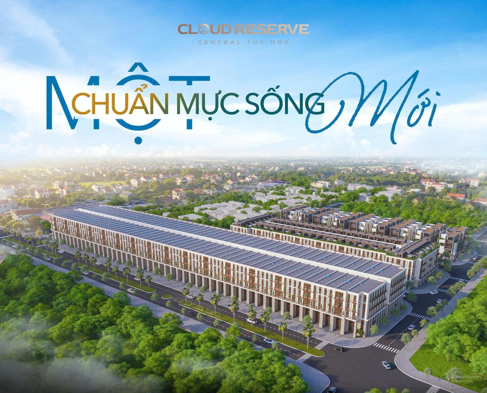 Bán gấp Nhà phố Liền kề 8PN, 8WC, 125m2 tại Cloud Reserve Central Tuy Hoa, giá chỉ 17tyxx.