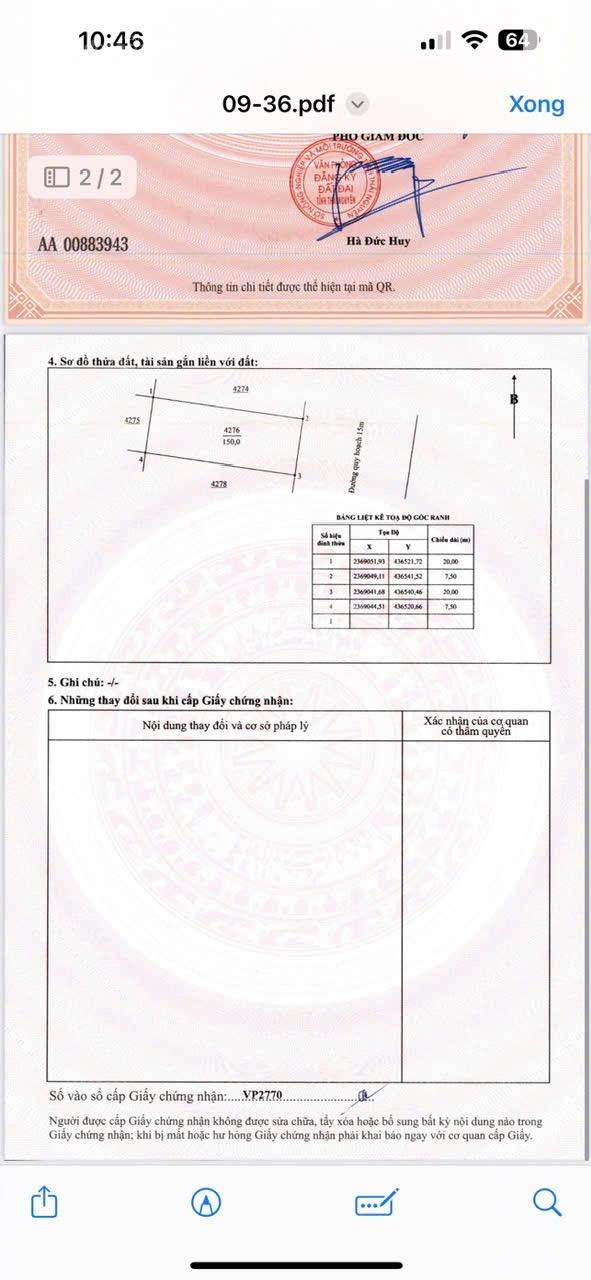 Lô sát góc đối diện công viên và toà chung cư TT03