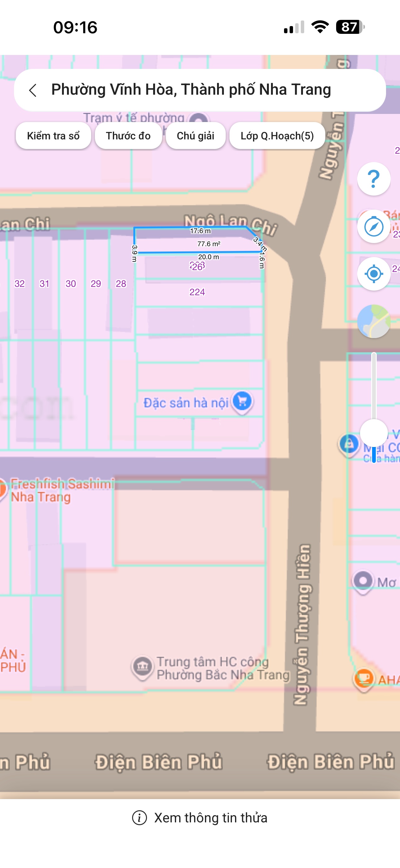 Bán lô góc 2 mặt tiền đường Nguyễn Duy Hiệu, Phường Bắc, Nha Trang - giá 6,8 tỷ
