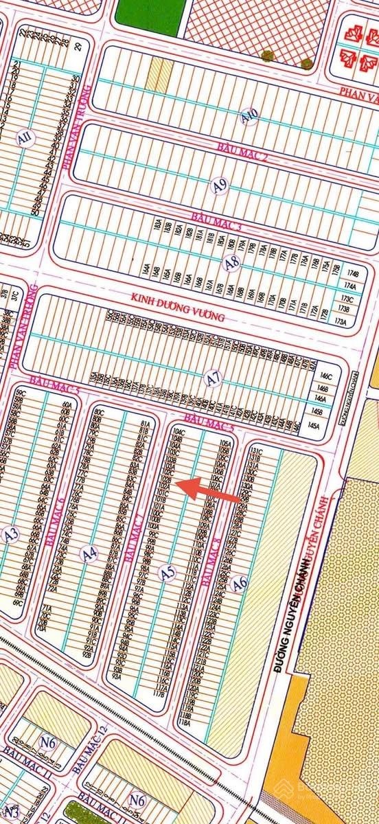 Bán 2 lô đất đường Bàu Mạc 7 - đông nam - tây bắc