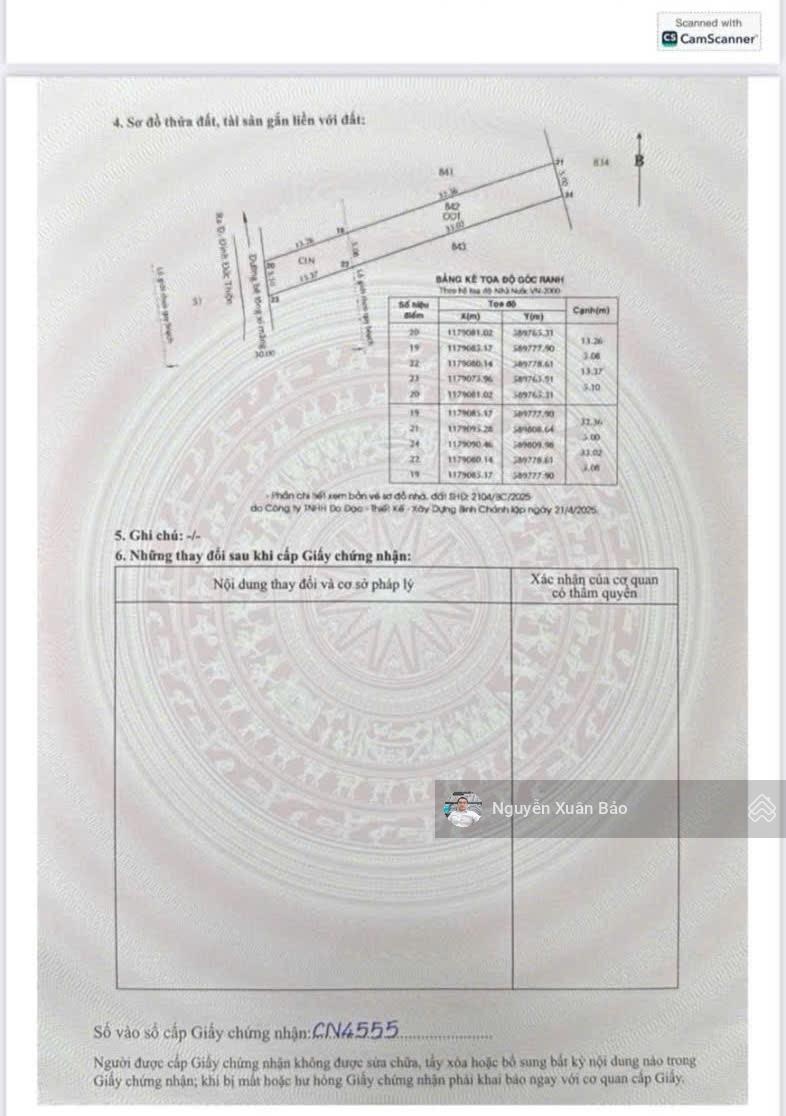 Chính chủ gửi bán 230m2 thổ cư hẻm đường Đinh Đức Thiện, giá 10tỷ5. LH 0909805425
