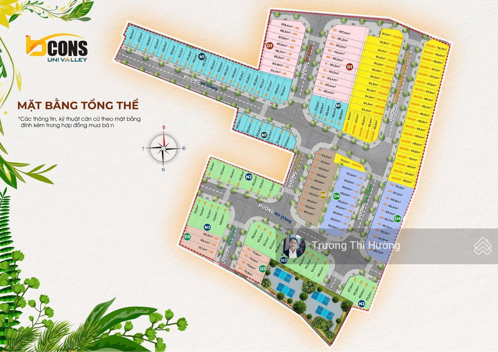 Còn 1 căn duy nhất nhà phố Bcons Uni Valley còn CK 6% giá 7.569 tỷ, 72m2 (DTXD: 242m2)
