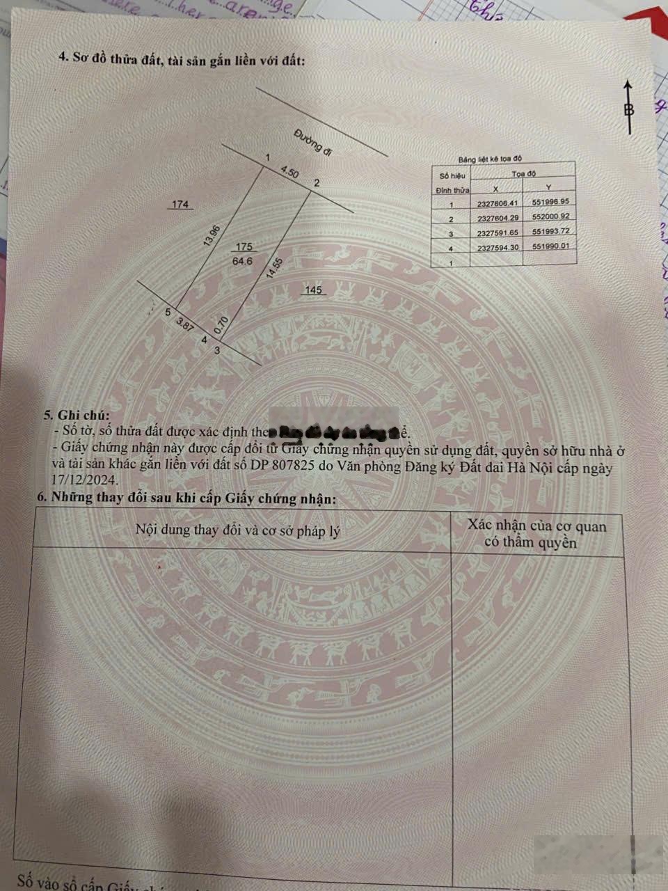 Chính chủ cần bán lô đất tại Trại Hồ sẵn sổ đỏ chính chủ