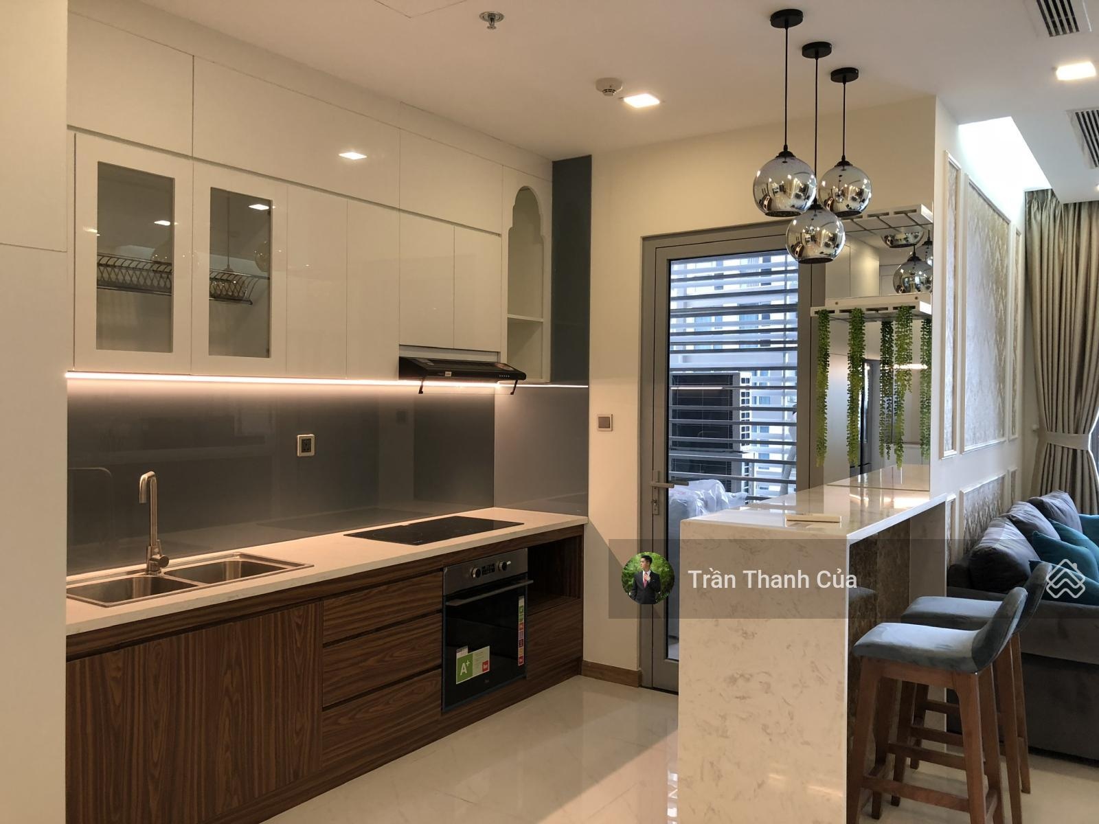 Cho thuê 3PN Park 7 Vinhomes Central Park, 118m², view sông, nội thất đẹp, 40tr net