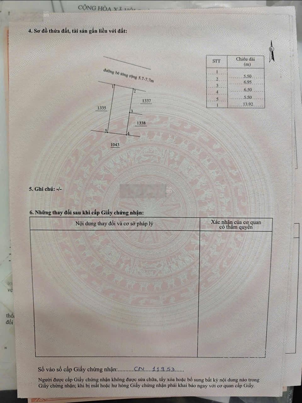 Bán đất Tỉnh Lộ 5, 1,2 tỷ, 75,2 m2, hàng hiếm tại Ninh Hòa, Khánh Hòa