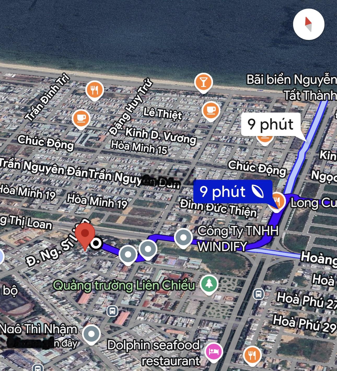 Đất kiệt Hoàng Thị Loan, gần đường Ngô Sĩ Liên, diện tích rộng 160m2 gần các trường đại học