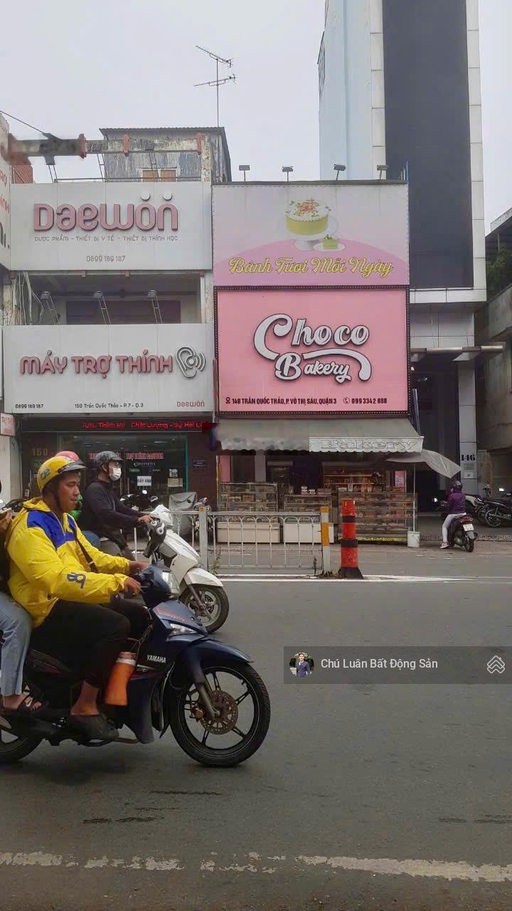 Bán nhà mặt tiền Trần Quốc Thảo. 110m2 (5x22m), 4 tầng, HĐT: 70tr/th. Vị trí đẹp