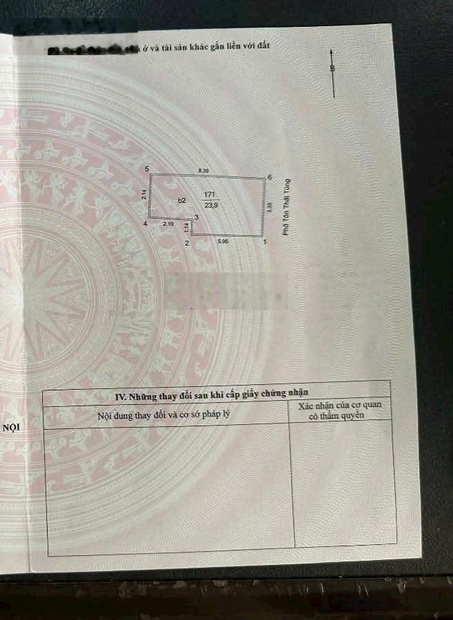 TT Đống Đa MP Tôn Thất Tùng DT 56 m x 3 tầng x MT 7 m x giá chỉ 25 tỷ