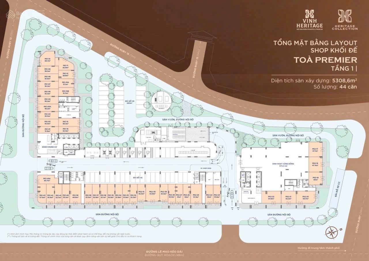 Chung cư 1pn Vinh Heritage chỉ với vốn ban đầu 6xx triệu