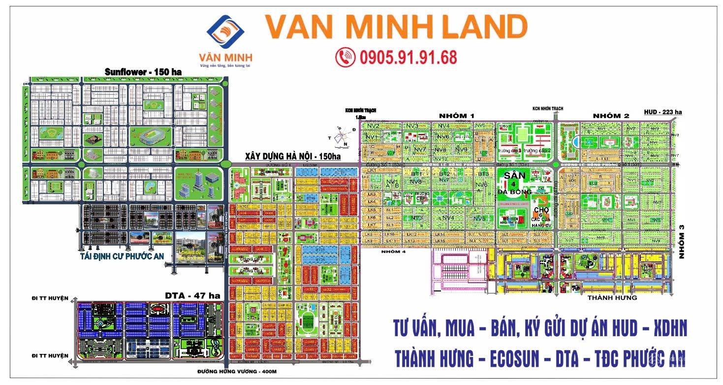 Bán đất Nhơn Trạch, tại dự án HUD & XDHN. Đầu tư sinh lời tốt