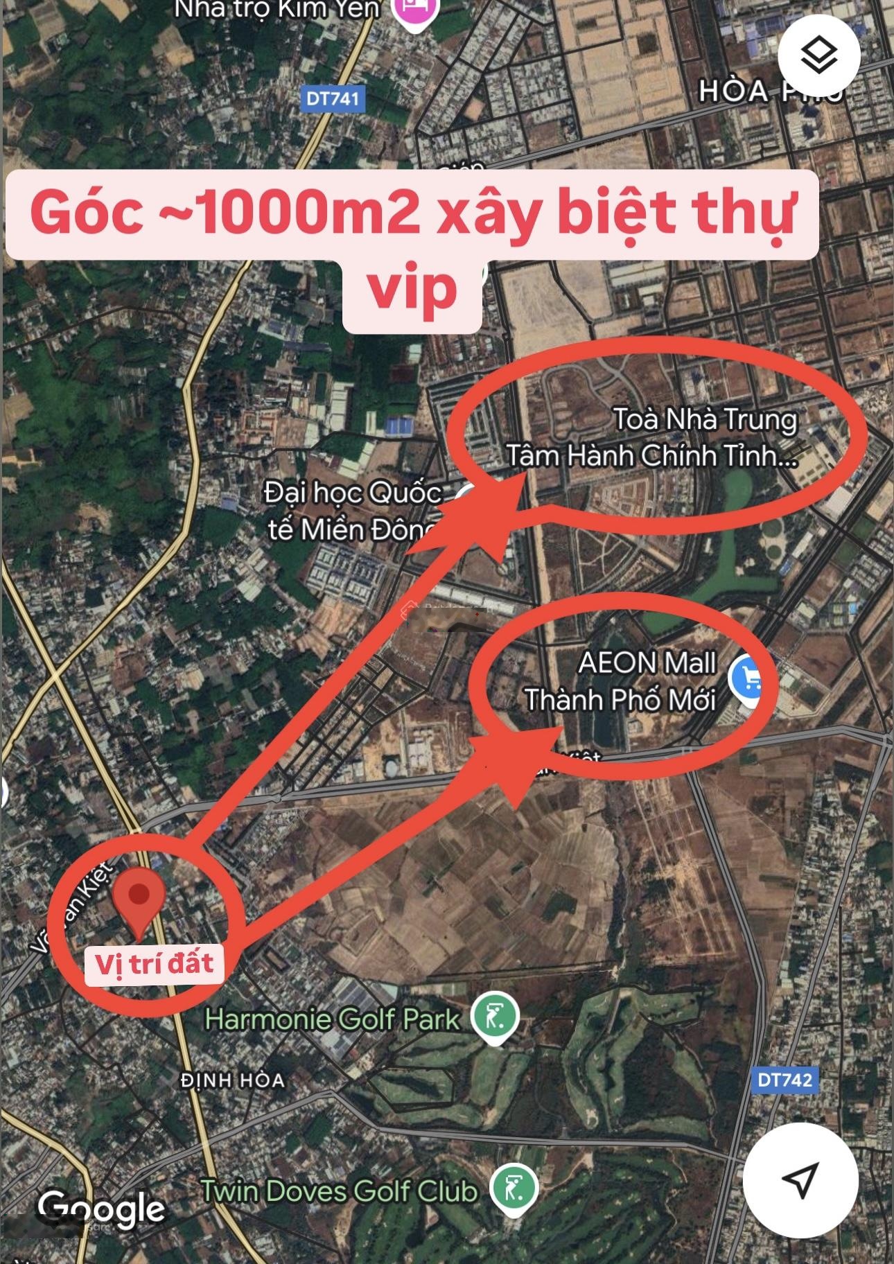 Hàng phân tách gần 1000m2 ngay trường học Định Hoà Thủ Dầu Một đi Aeon Mall Thành Phố Mới 5p