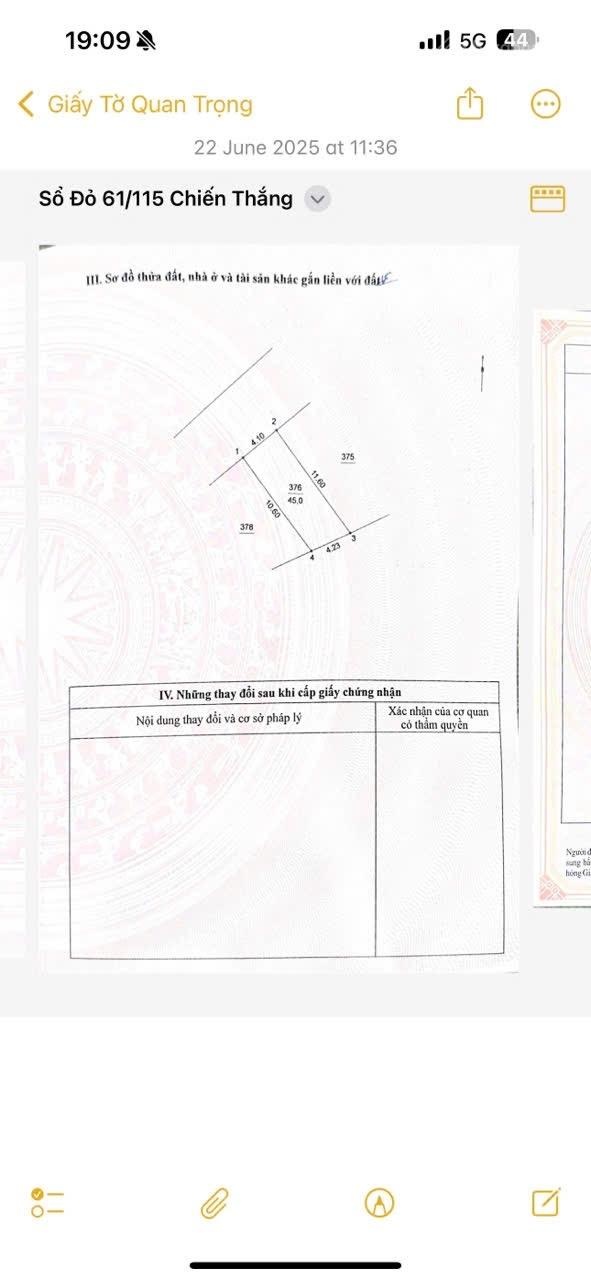 Giảm 500 triệu bán đất phân lô Chiến Thắng, Văn Quán 45m2, mặt tiền 4m