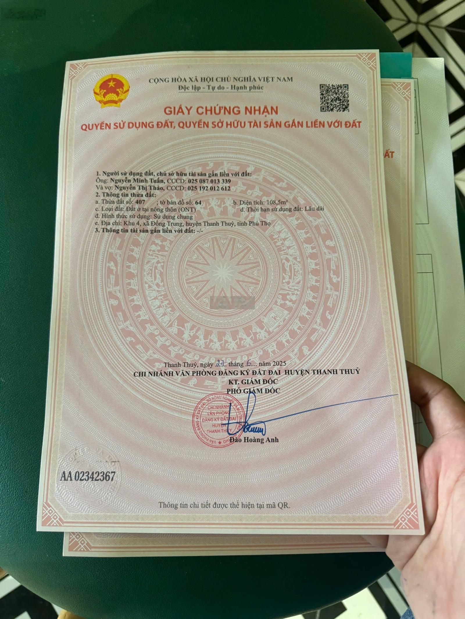 Đất nền phú thọ ngay sát ba vì hà nội giá chỉ 600-750tr/ lô