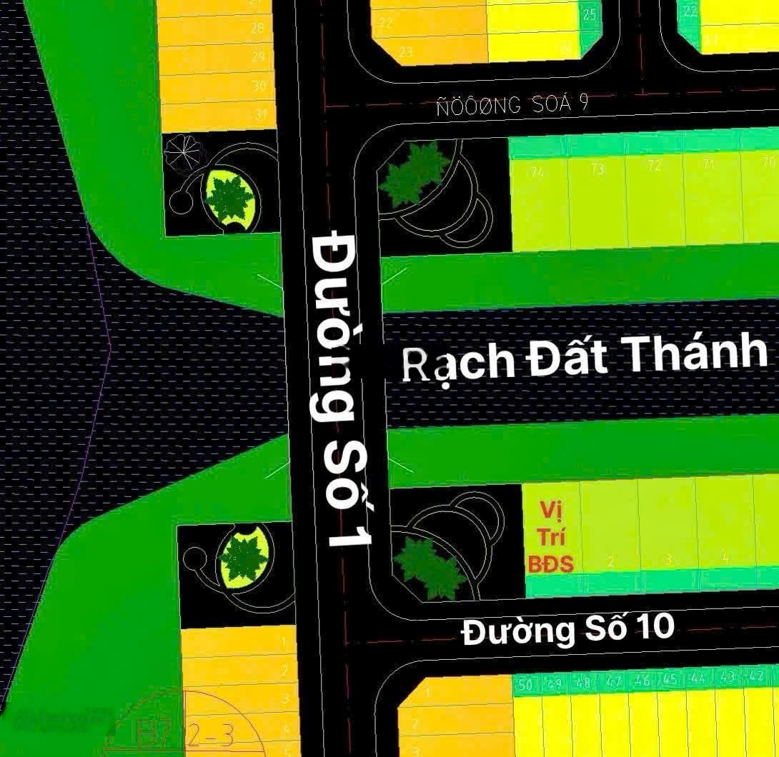 Bán nền biệt thự view sông, view công viên vô cùng khan hiếm DT 200m2 (10x20) giá 6 tỷ 200 tr