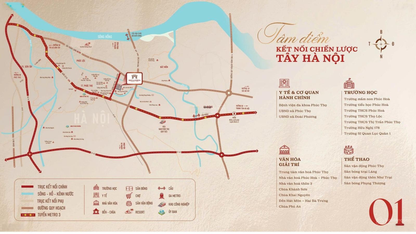 Dự án La Porta Phúc Thọ 114m2 giá 12 tỷ. LH 0989862186