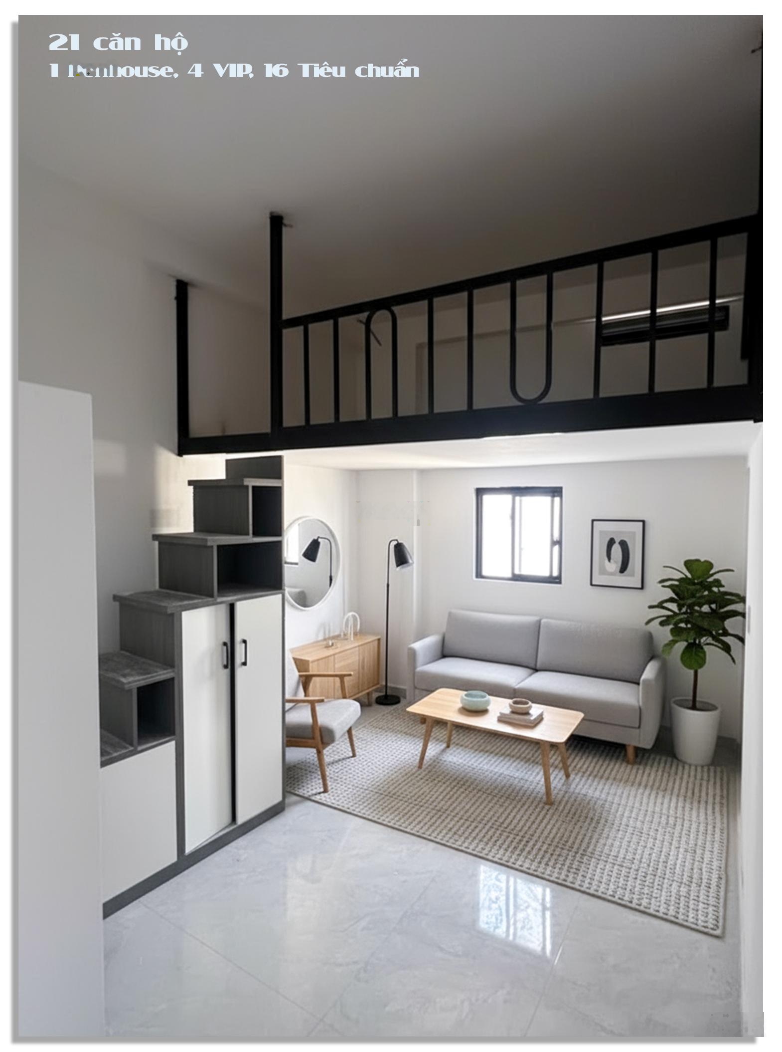 Căn hộ dịch vụ 25 phòng thu nhập 600 triệu/năm, hầm + 7 tầng DT: 8x22,5m, giá 16,8 tỷ