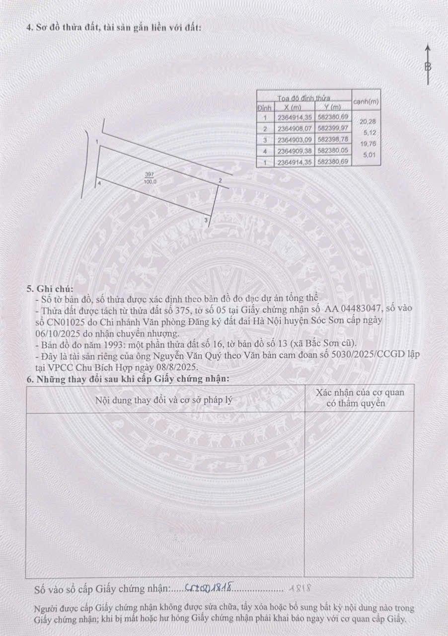 Cần tiền bán gấp lô đất 100m2 chỉ nhỉnh 800 triệu thôi ạ