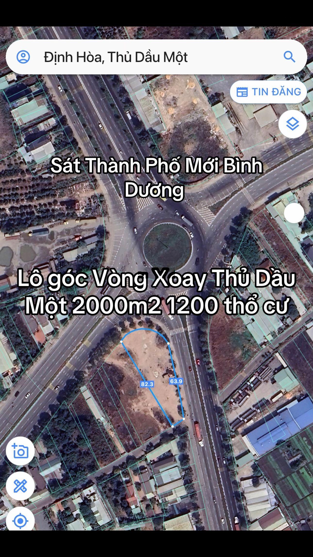 Lô góc showroom 3 mặt tiền Mỹ Phước Tân Vạn sát trung tâm thành Phố Mới Bình Dương