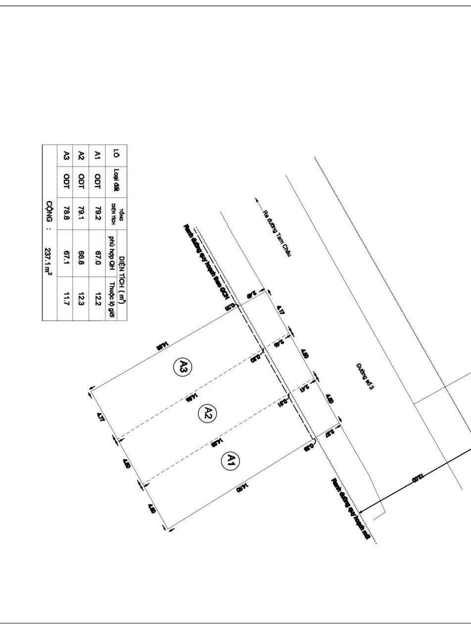 đường số 3, P. Tam Bình A2: 4.5 x 17.5m Giá 6.3 tỷ A3: 4.17 x 17.5m Giá 6.0 ty