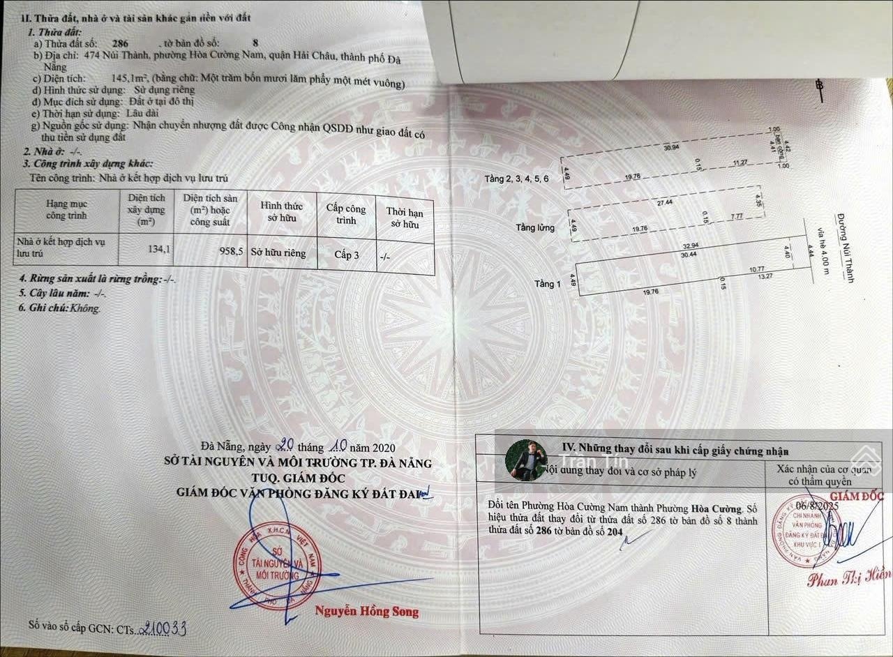 Toà căn hộ 7 tầng đường Núi Thành, 145m2, 17 phòng, thu nhập: 80 triệu/tháng - 29 tỷ 500