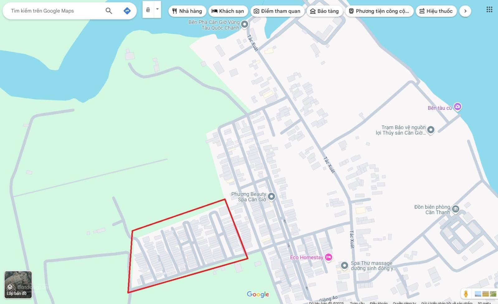 Bán đất có nhà khu Giồng Ao - Cần Giờ đang có hợp đồng cho thuê