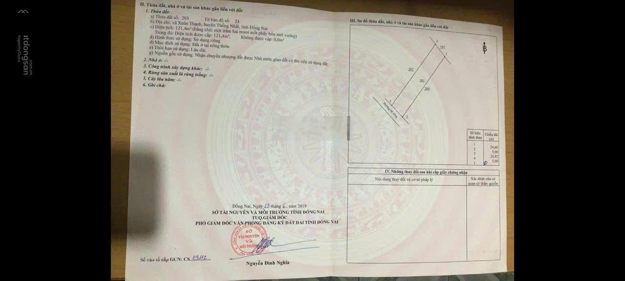 Sang gấp lô đất 121m2, cách KCN Dầu Giây chỉ 100m. Cách sân bay Long Thành chỉ 15km. Giá rẻ