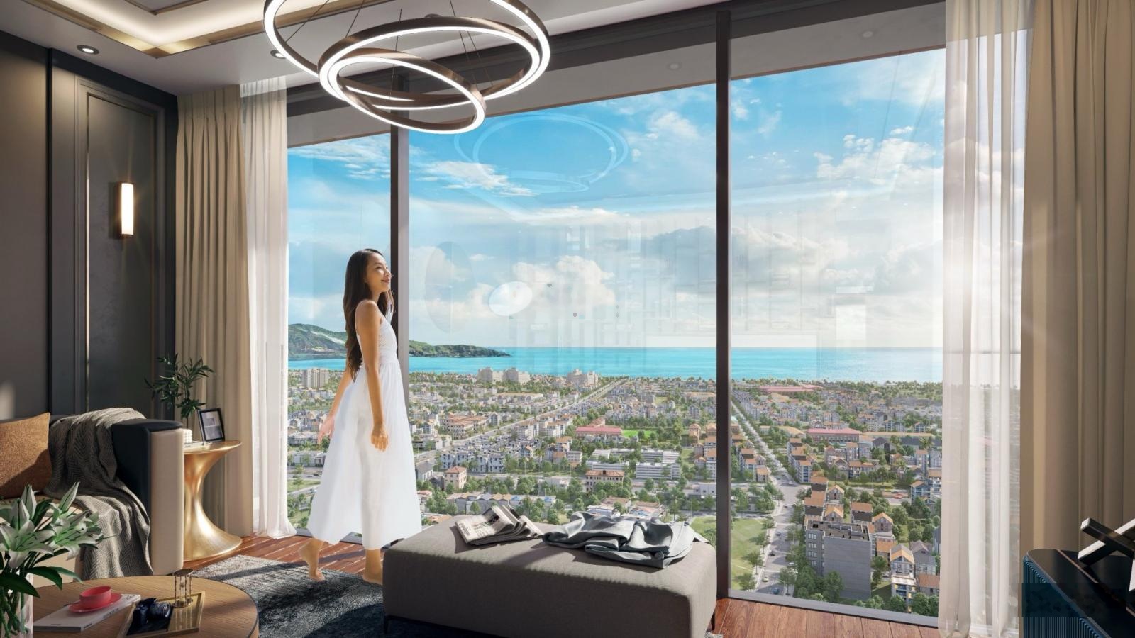 Siêu phẩm căn hộ 1 ngủ + 52,8m² view biển đêm đỉnh cao tại Sun Ponte - Chỉ 4,65 tỷ có thương lượng